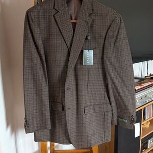 Ralph Lauren Men's Checkered Brown Blazer